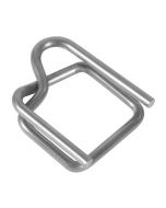 BOX USA BPS12HDBUCK Heavy-Duty Wire Poly Strapping Buckles Silver 1/2 Pack of 1000 